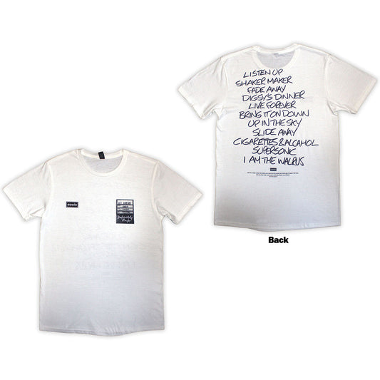 Oasis Definitely Maybe AAA Setlist [] White