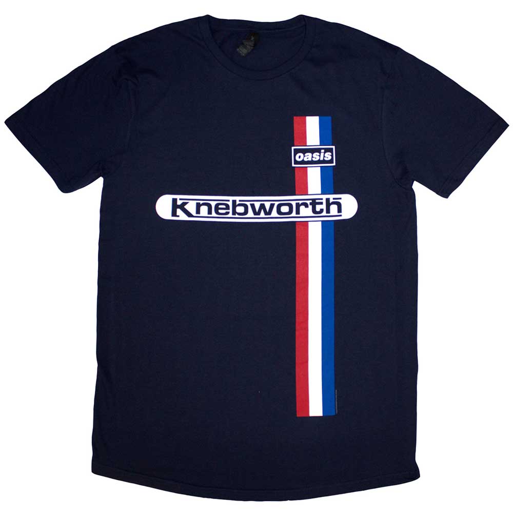 Oasis Knebworth Vertical Stripe [T-Shirt] Blue
