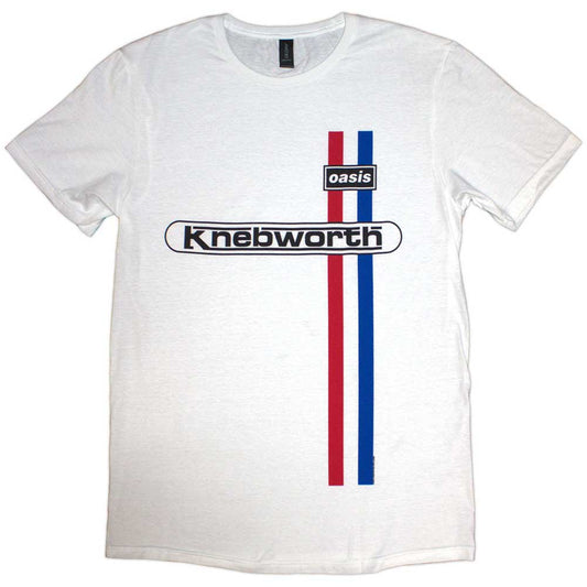 Oasis Knebworth Vertical Stripe [T-Shirt] White