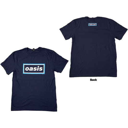 Oasis Maine Road Event Logo [T-Shirt] Blue