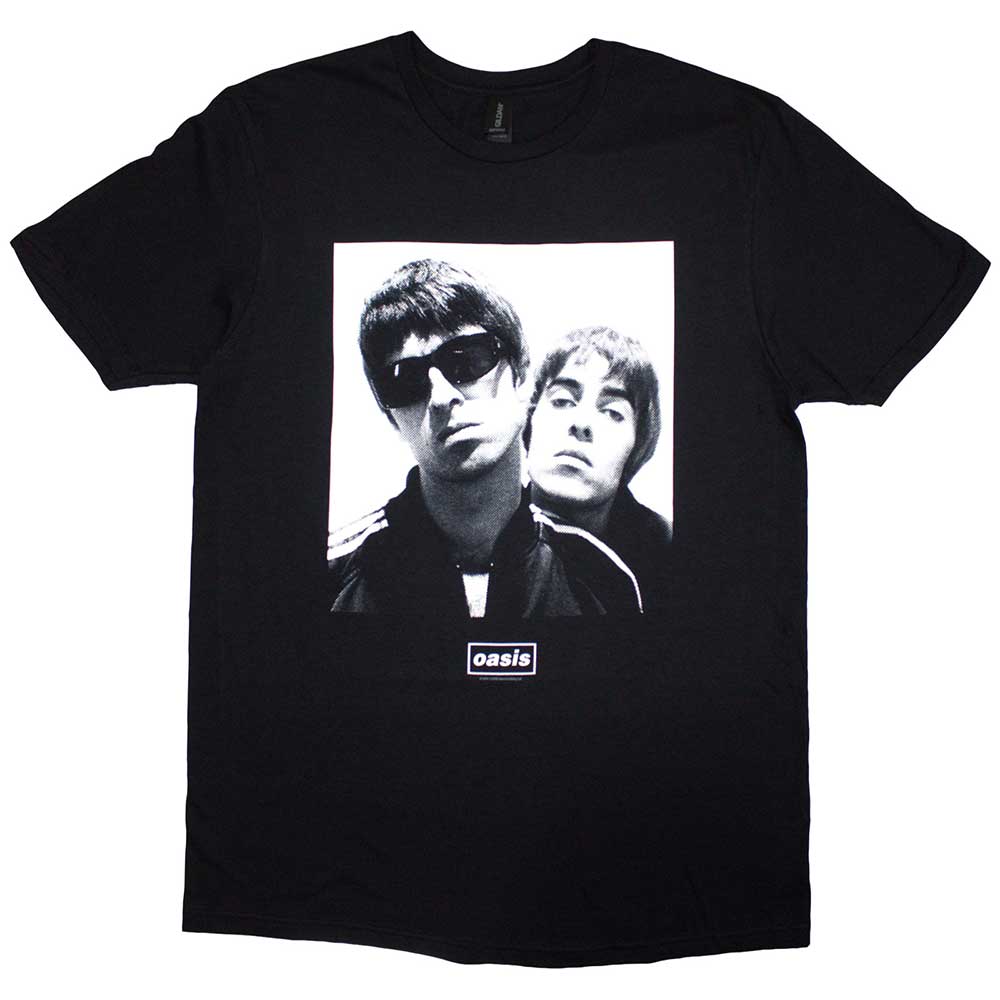 Oasis Noel & Liam Square Photo [T-Shirt] Black