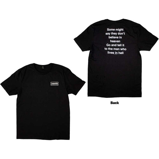 Oasis Some Might Say Lyric [T-Shirt] Black