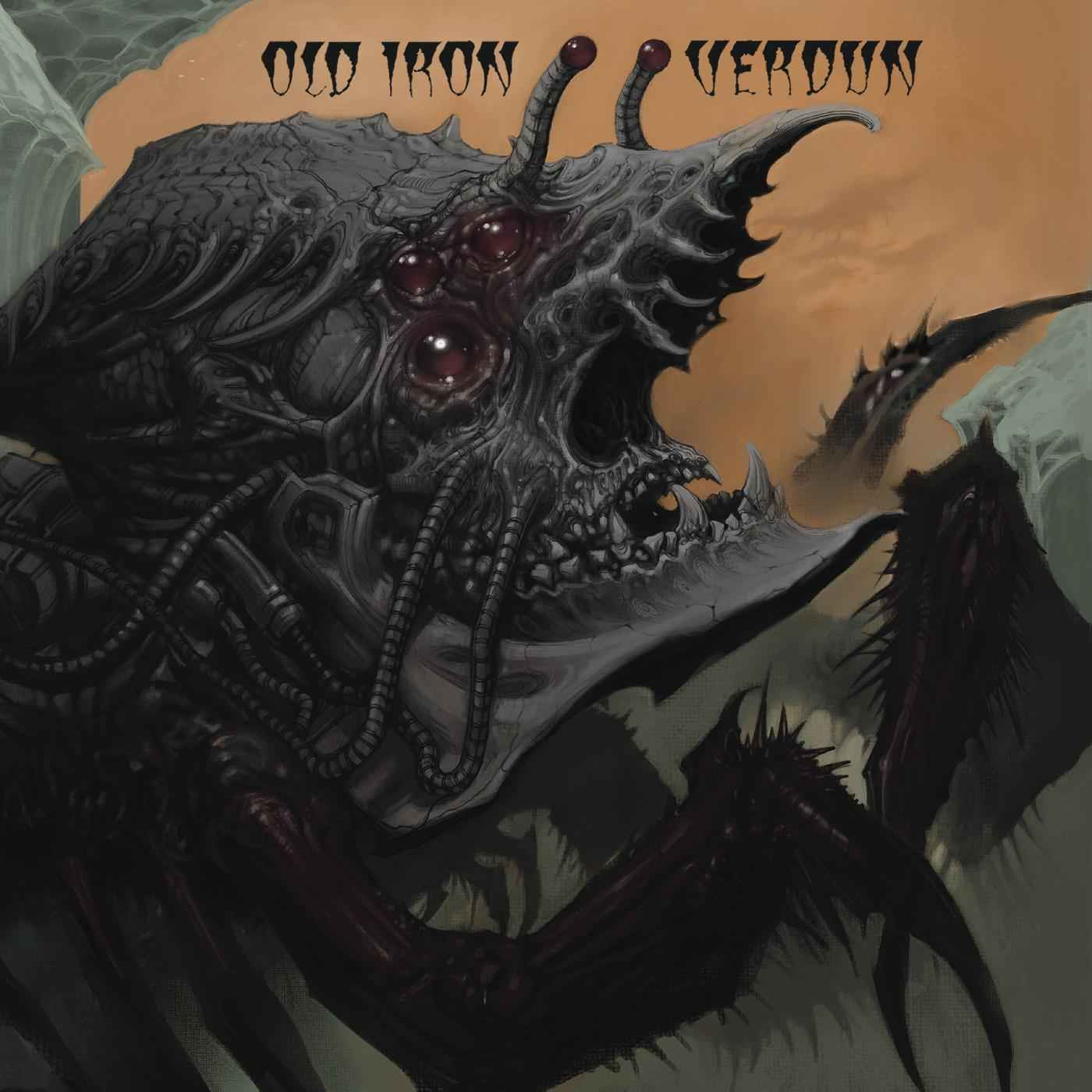Old Iron/Verdun - Old Iron/Verdun Split EP (CLEAR WITH ORANGE MARBLE VINYL) [Vinyl]