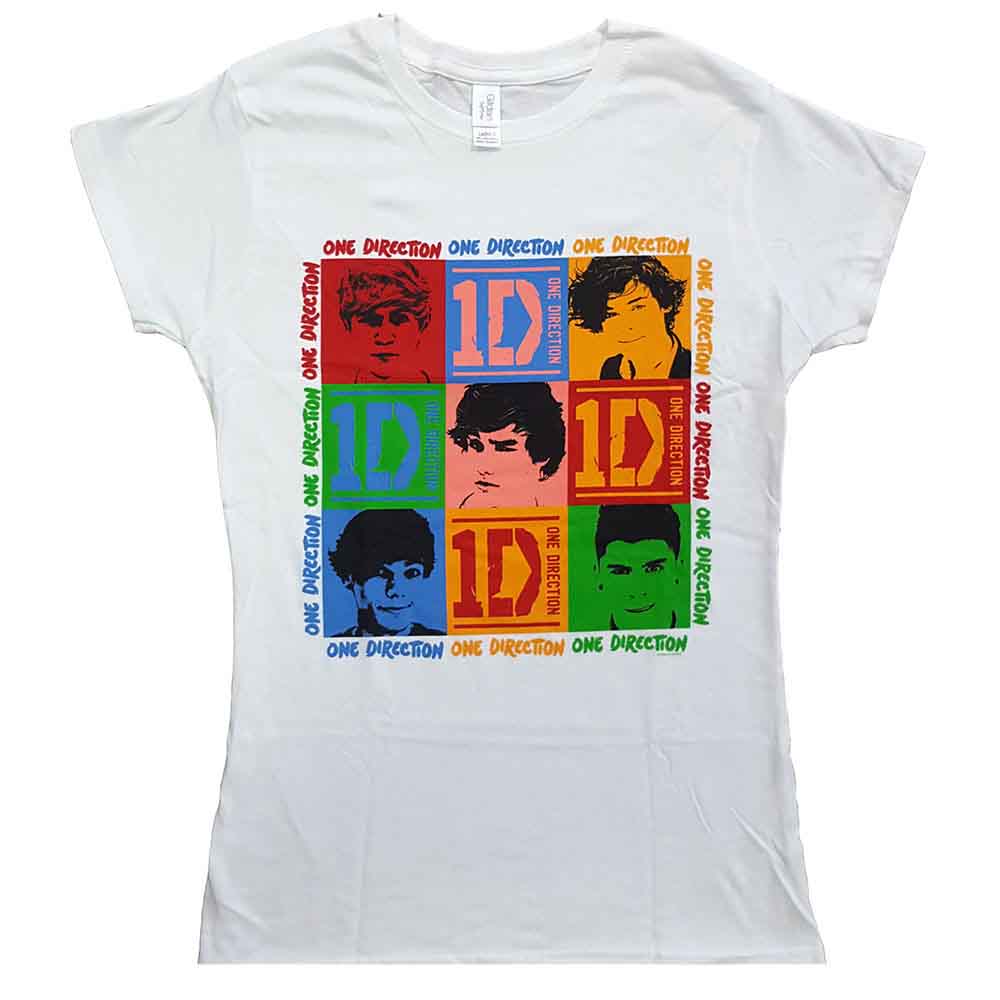 One Direction 9 Squares [T-Shirt] White
