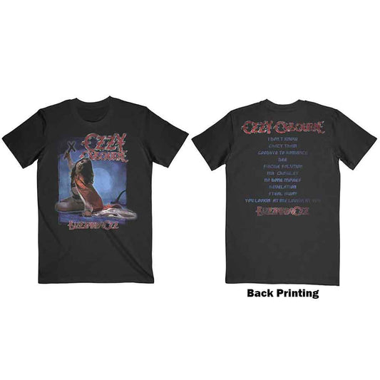 Ozzy Osbourne Blizzard of Ozz Track list [T-Shirt] Black