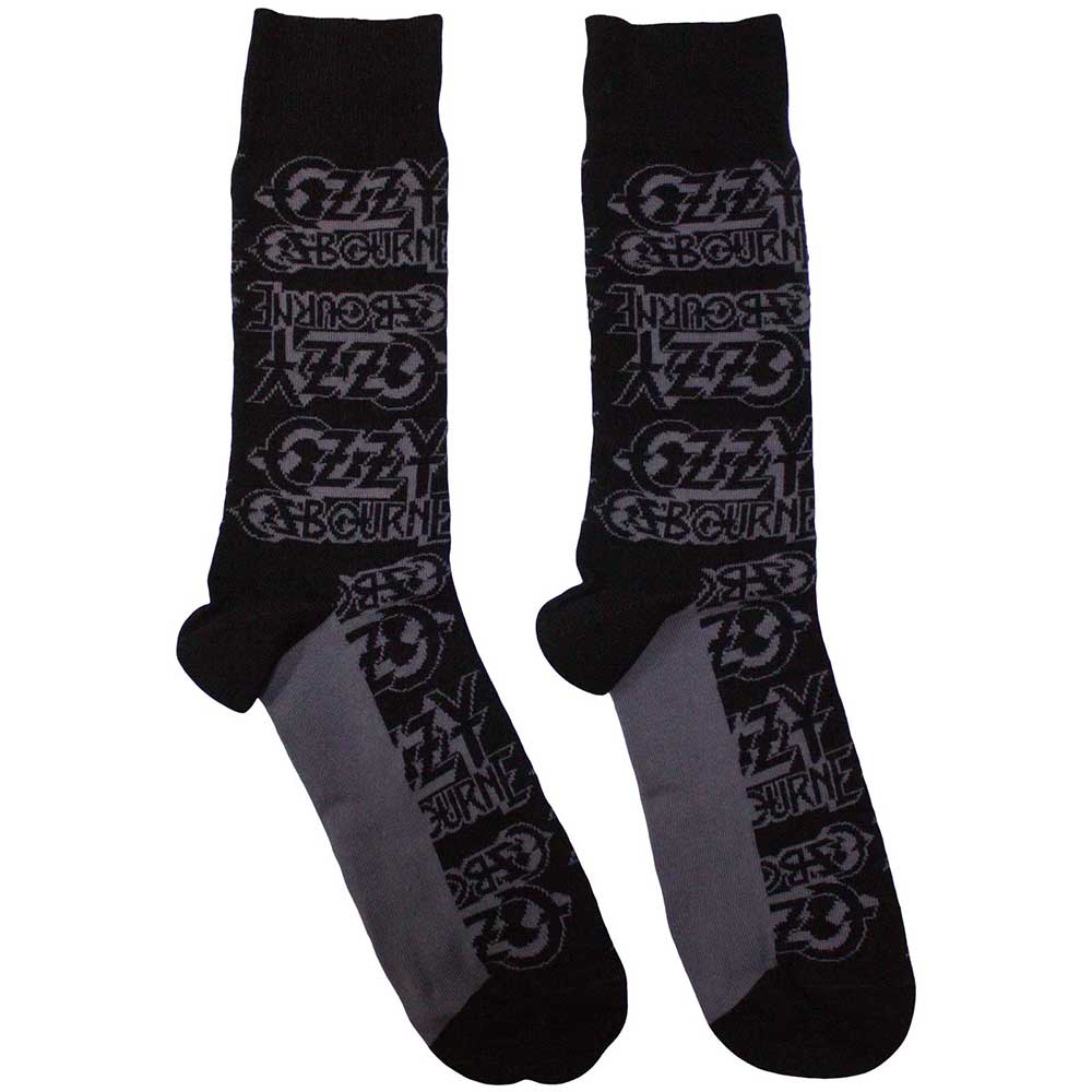 Ozzy Osbourne Logo Repeat [Socks] Black