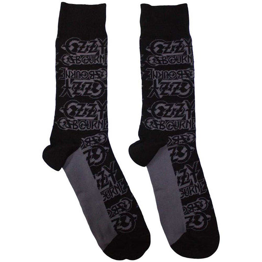 Ozzy Osbourne Logo Repeat [Socks] Black