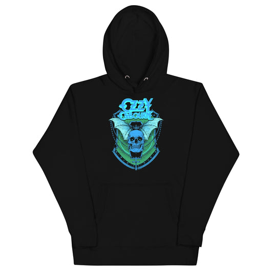 Ozzy Osbourne - Neon Blue Bat Classic Hoodie