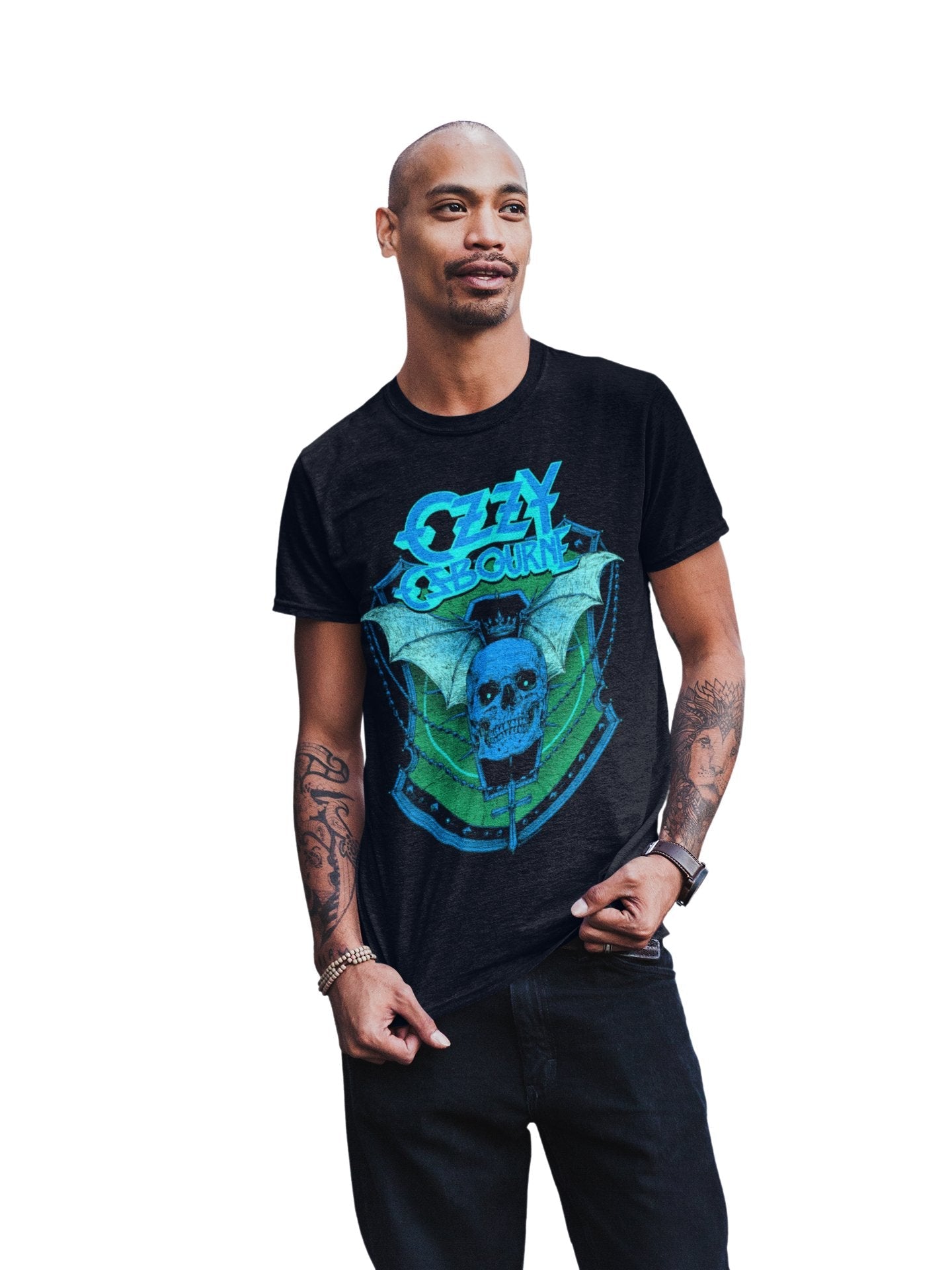 Ozzy Osbourne - Neon Blue Bat T-Shirt
