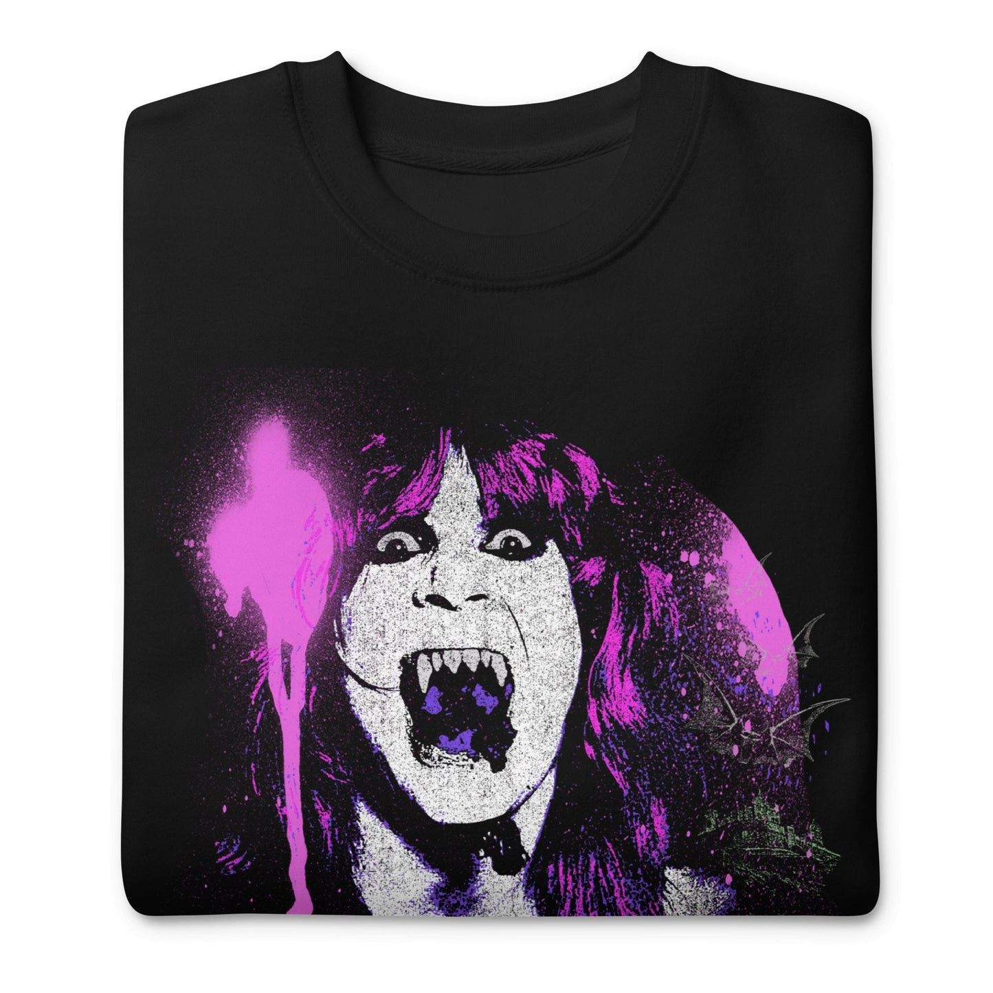 Ozzy Osbourne - Purple Screaming Jumbo Print Sweatshirt