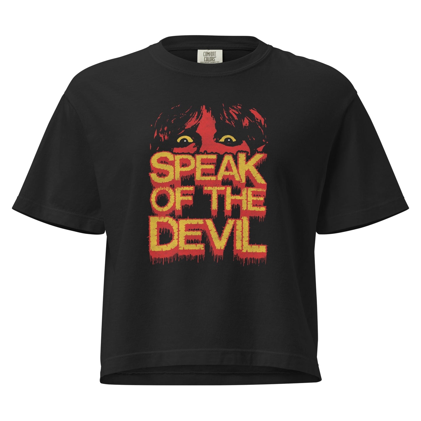 Ozzy Osbourne - Speak of the Devil Vintage Mineral Wash Womens Crop Top