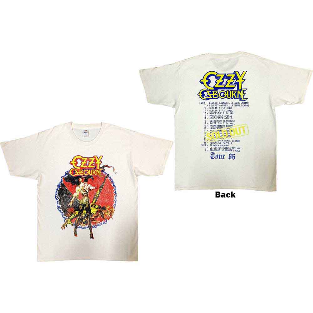Ozzy Osbourne The Ultimate Sin Tour '86 [T-Shirt] - Rock Band Apparel