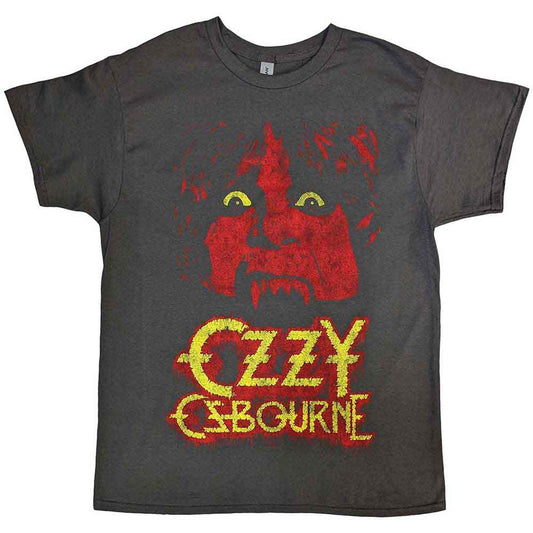 Ozzy Osbourne Yellow Eyes Jumbo [T-Shirt] Grey