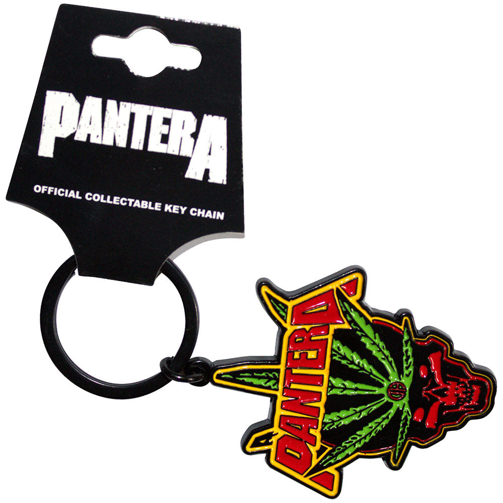 Pantera Leaf Skull [Keychain] - Rock Band Apparel