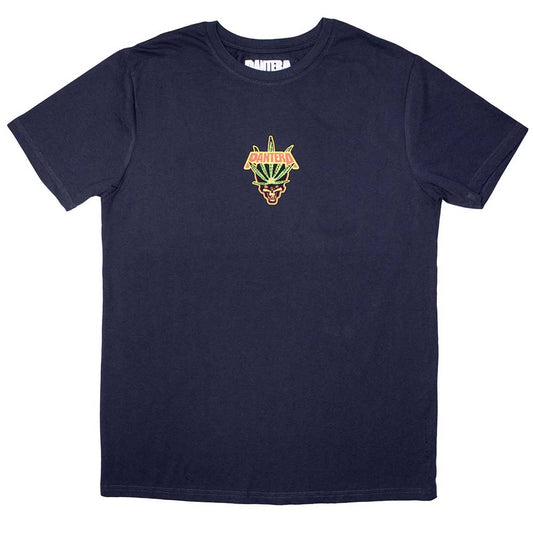 Pantera Mini Leaf Skull [T-Shirt] Blue