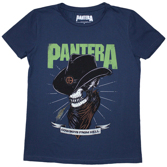 Pantera Skeleton Cowboy [T-Shirt] Blue