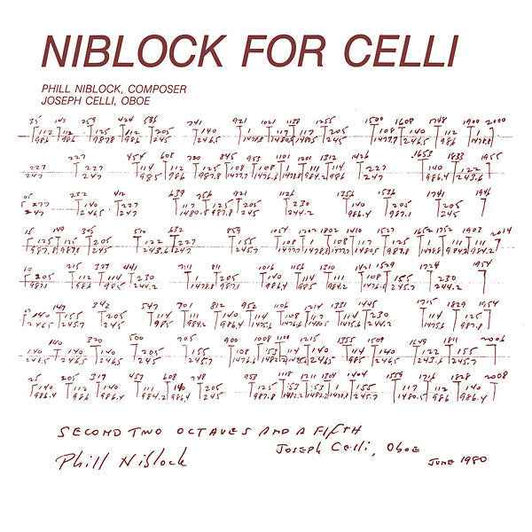 PHILL NIBLOCK - Niblock For Celli/Celli Plays Niblock [Vinyl]