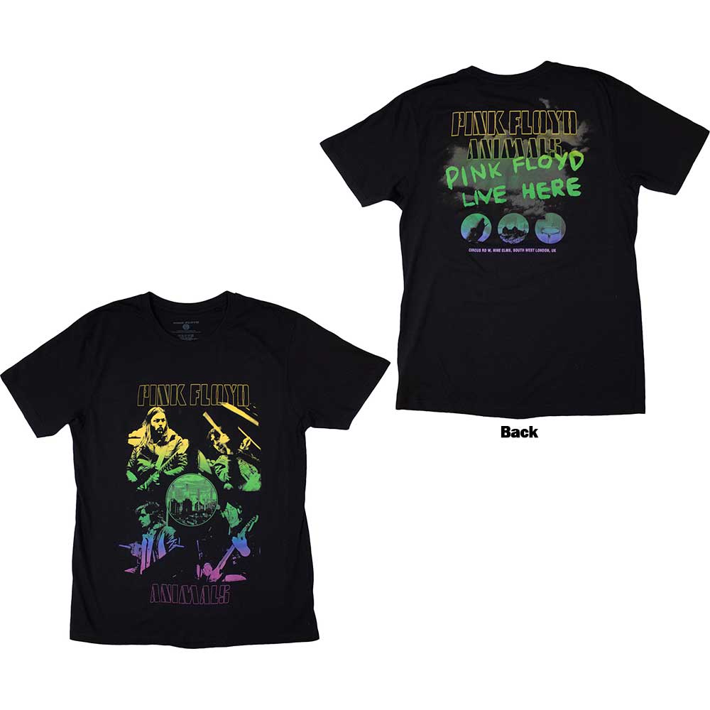 Pink Floyd Animals Rainbow Photo [T-Shirt] Black