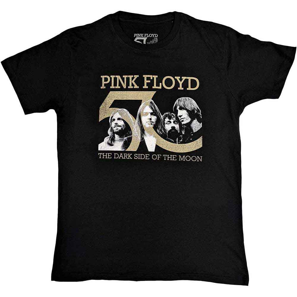 Pink Floyd Band Photo & 50th Logo [T-Shirt] - Rock Band Apparel