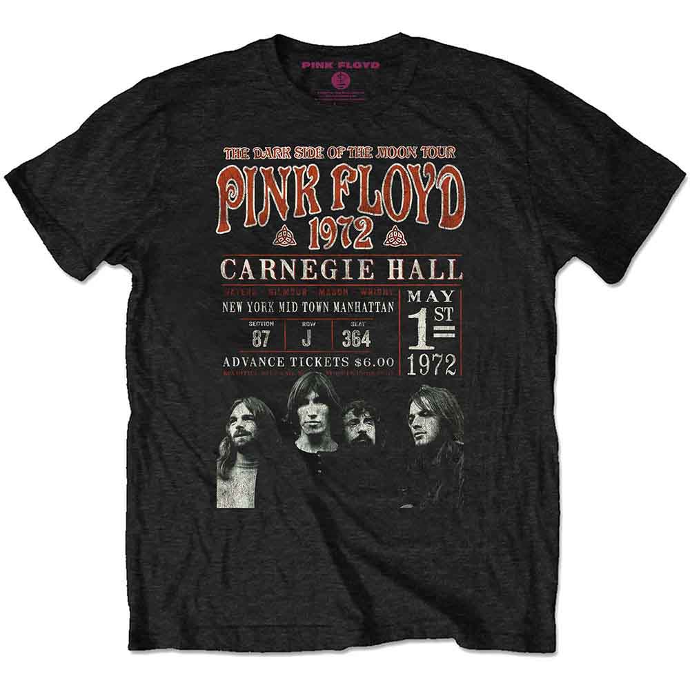 Pink Floyd Carnegie '72 [T-Shirt] - Rock Band Apparel