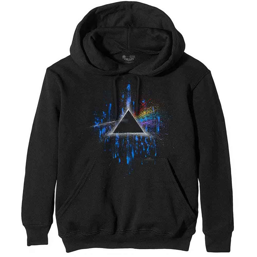 Pink Floyd Dark Side of the Moon Blue Splatter [Sweatshirt] - Rock Band Apparel