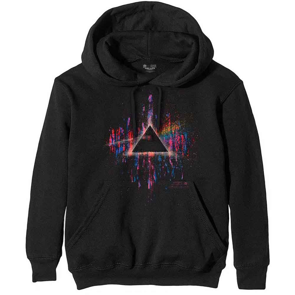 Pink Floyd Dark Side of the Moon Pink Splatter [Sweatshirt] - Rock Band Apparel