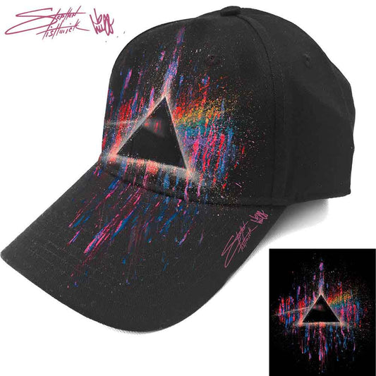 Pink Floyd Dark Side of the Moon Pink Splatter [Hat] - Rock Band Apparel