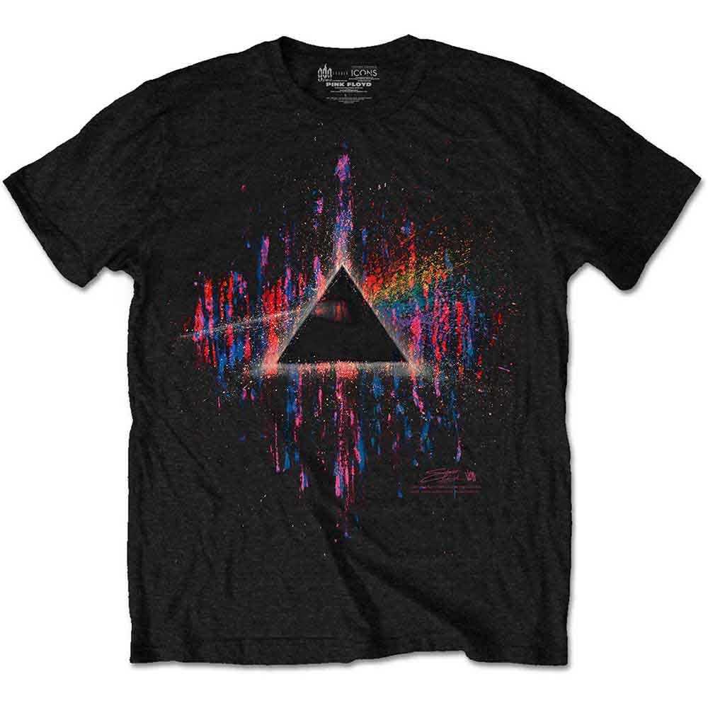 Pink Floyd Dark Side of the Moon Pink Splatter [T-Shirt] - Rock Band Apparel