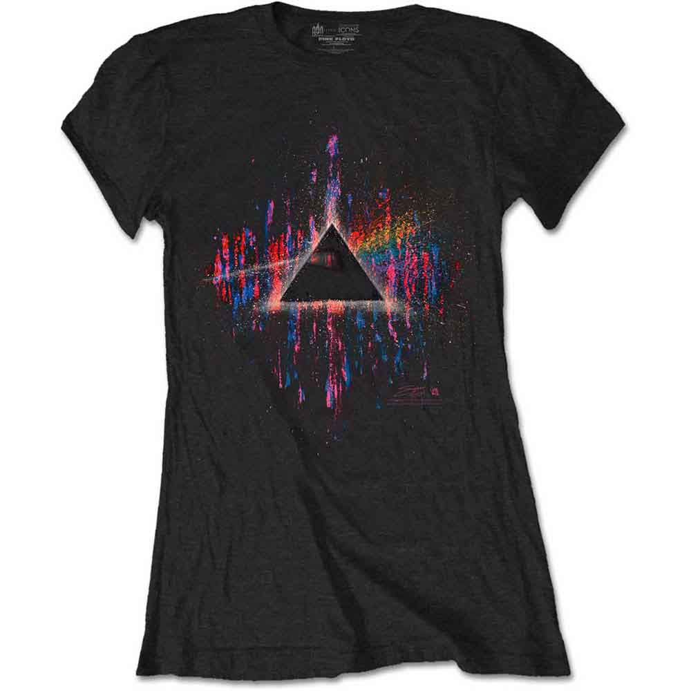Pink Floyd Dark Side of the Moon Pink Splatter [T-Shirt] - Rock Band Apparel