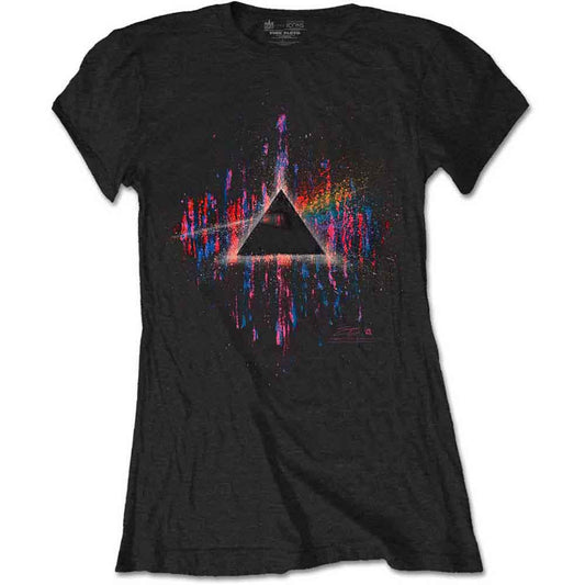 Pink Floyd Dark Side of the Moon Pink Splatter [T-Shirt] - Rock Band Apparel