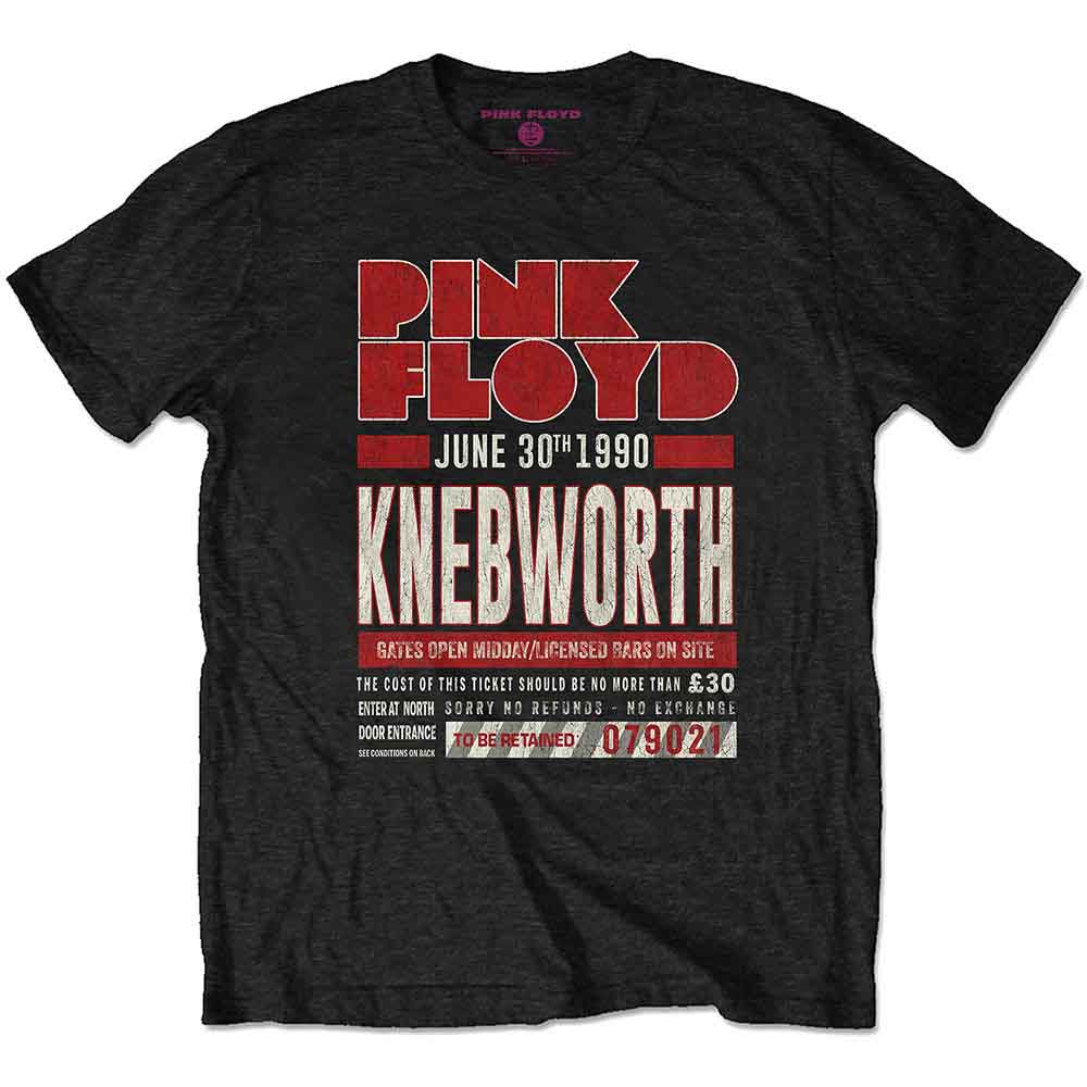 Pink Floyd Knebworth '90 Red [T-Shirt] - Rock Band Apparel