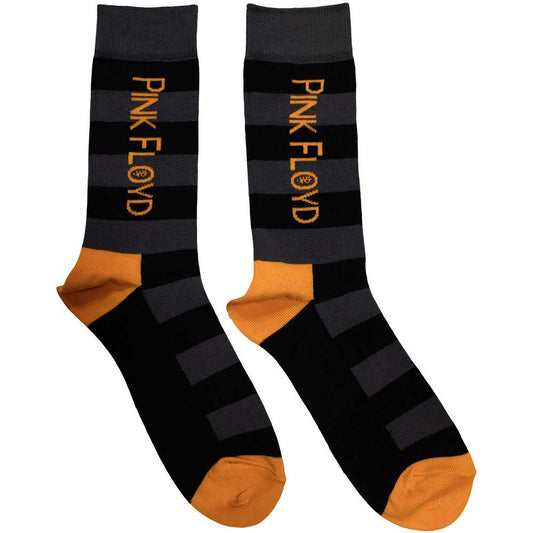 Pink Floyd Orange Logo [Socks] - Rock Band Apparel