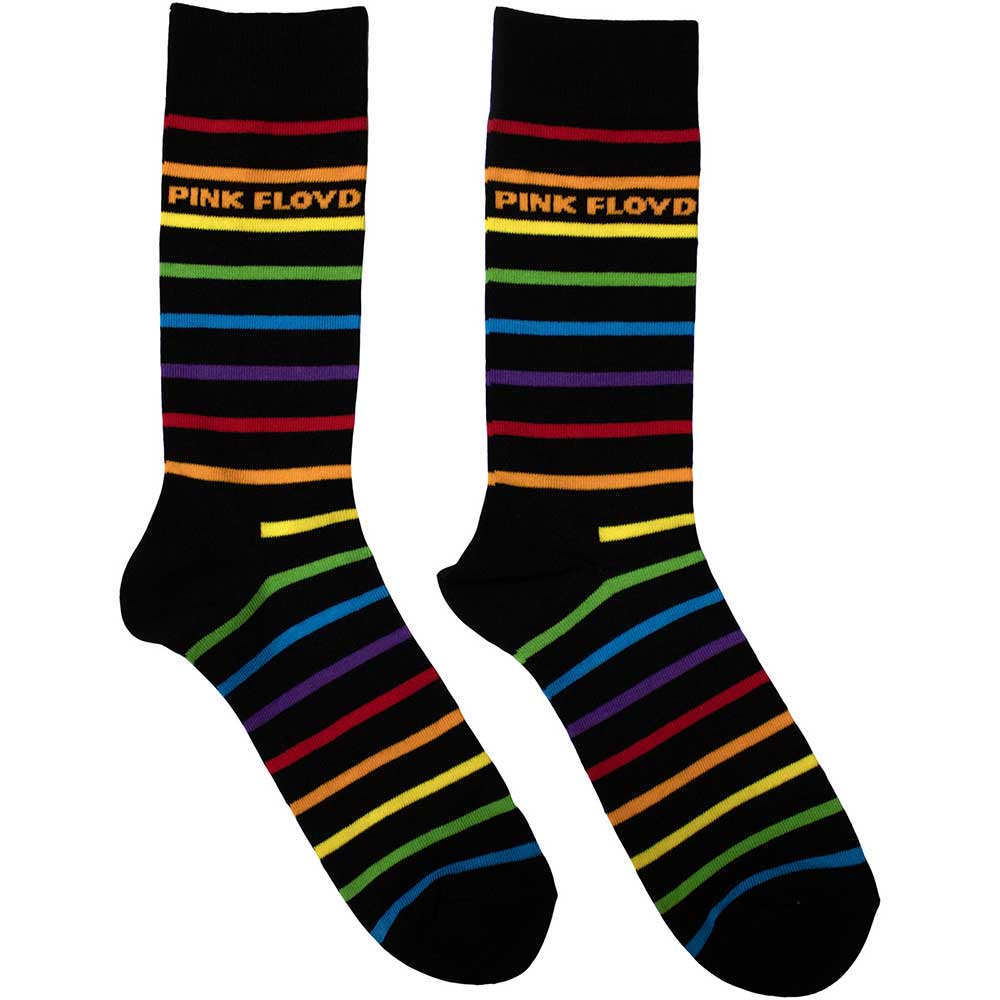 Pink Floyd Prism Stripes [Socks] Black
