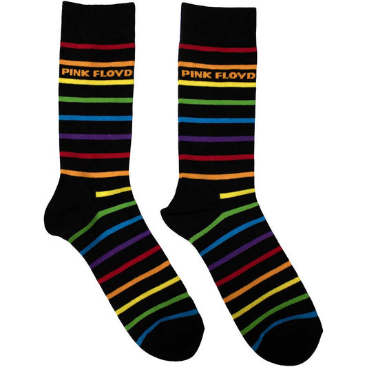 Pink Floyd Prism Stripes [Socks] Black
