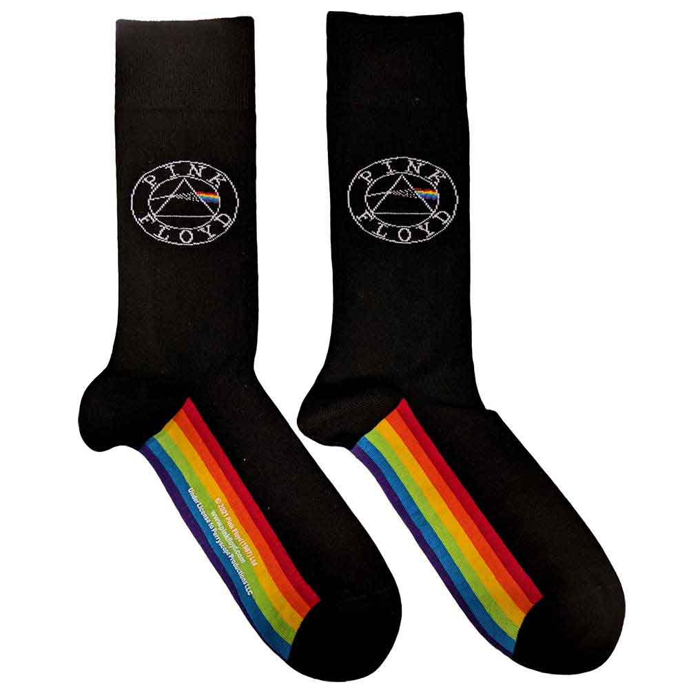 Pink Floyd Spectrum Sole [Socks] - Rock Band Apparel