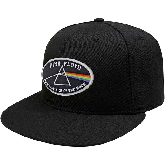 Pink Floyd The Dark Side of the Moon White Border [Hat] Black