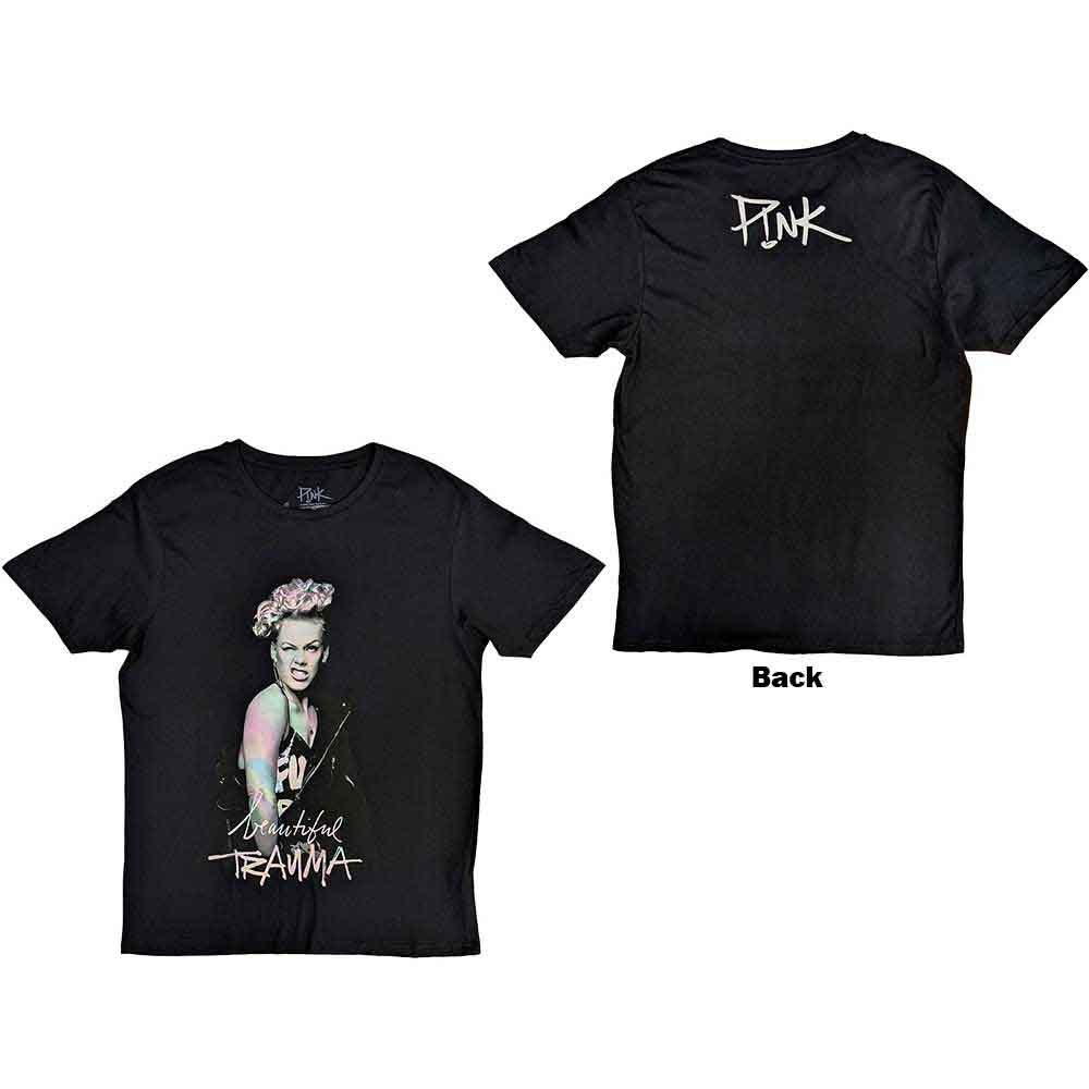 Pink Wink [T-Shirt] Black