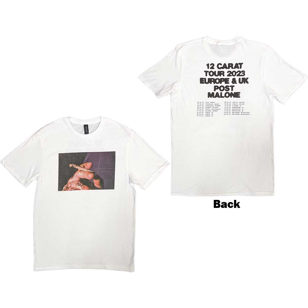 Post Malone Burn It Down 2023 Tour Dates [T-Shirt] - Rock Band Apparel