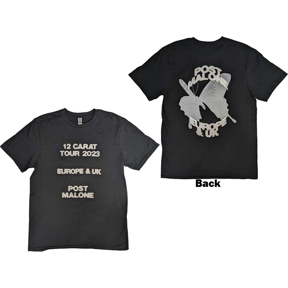 Post Malone Butterfly Logo 2023 Tour [T-Shirt] - Rock Band Apparel