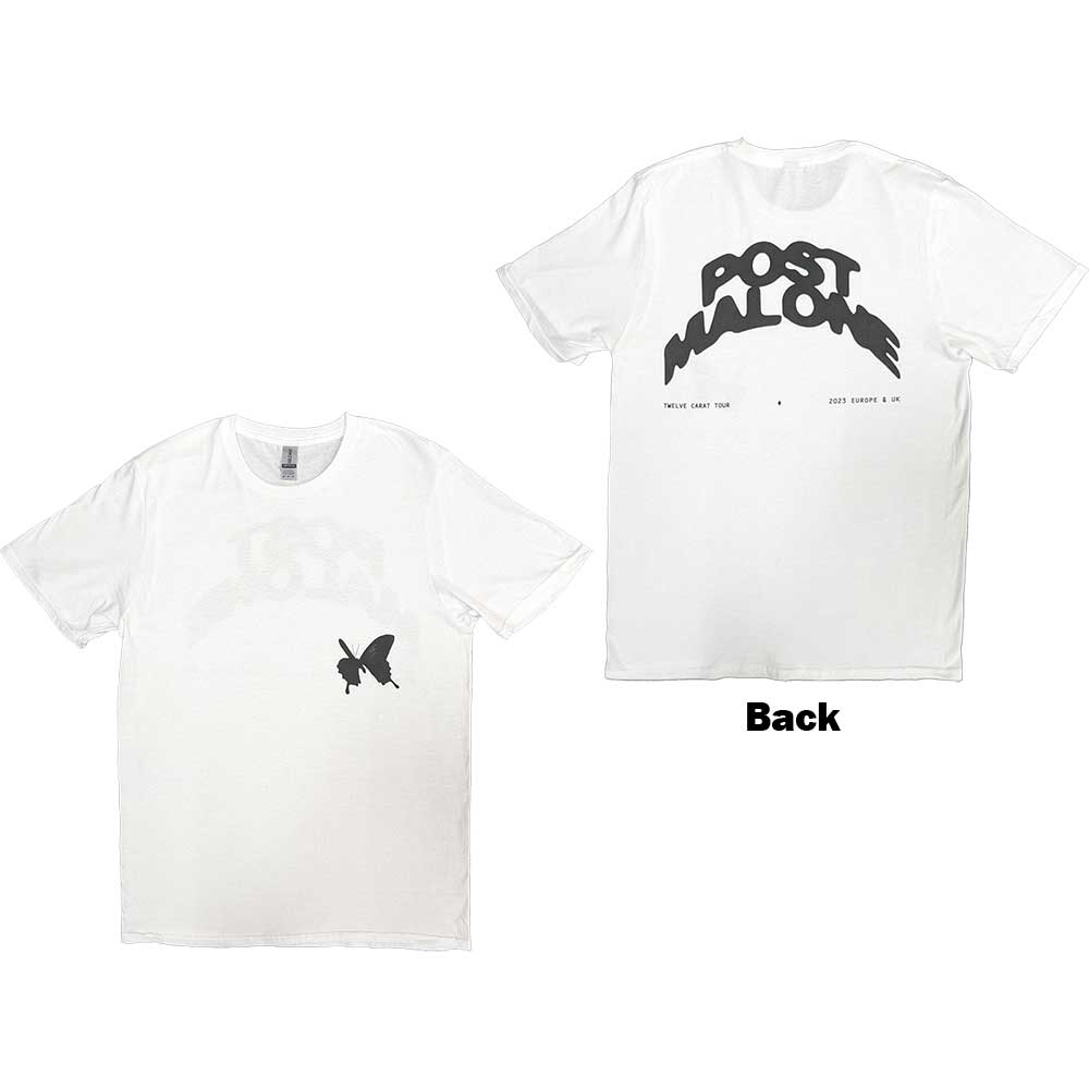 Post Malone Curved Logo 2023 Tour [T-Shirt] - Rock Band Apparel