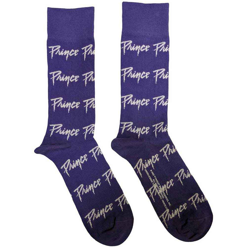 Prince Logo Repeat [Socks] - Rock Band Apparel