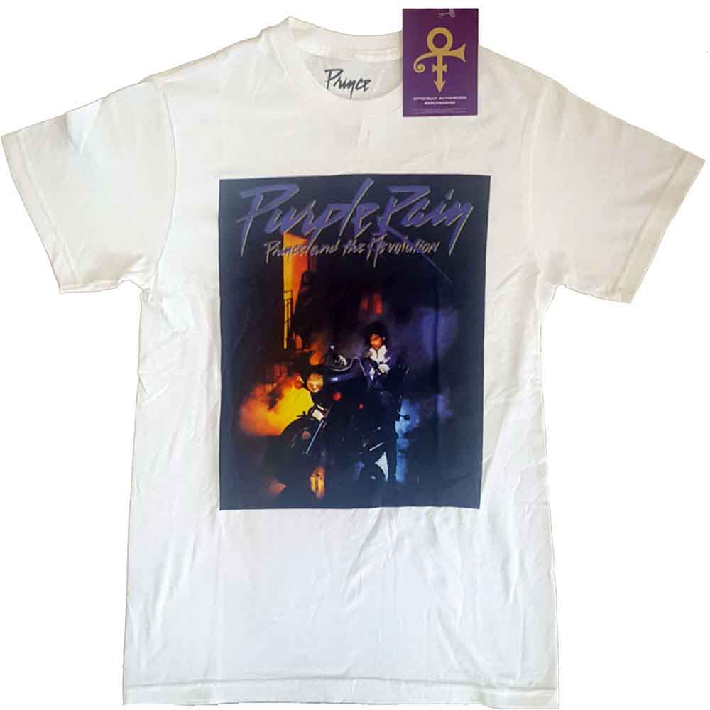 Prince Purple Rain Square [T-Shirt] White