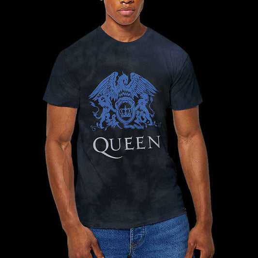 Queen Blue Crest [T-Shirt] - Rock Band Apparel
