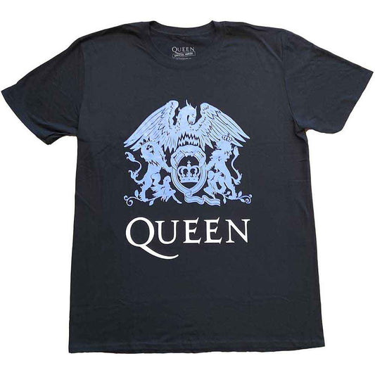Queen Blue Crest [T-Shirt] - Rock Band Apparel