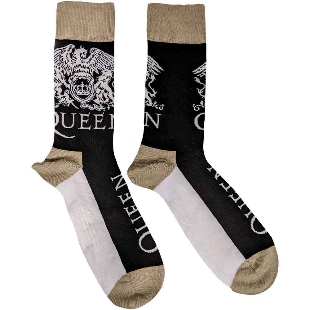 Queen Crest & Logo [Socks] - Rock Band Apparel