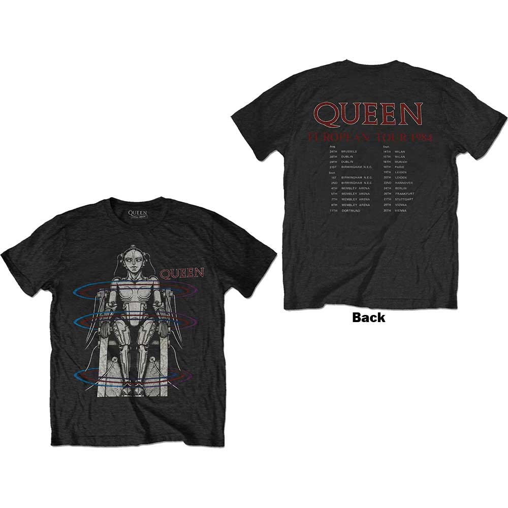 Queen European Tour 1984 [T-Shirt] Black