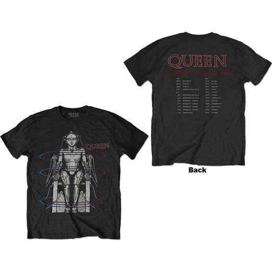 Queen European Tour 1984 [T-Shirt] Black