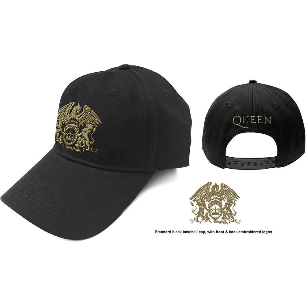 Queen Gold Classic Crest [Hat] - Rock Band Apparel