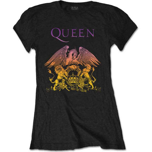 Queen Gradient Crest [T-Shirt] - Rock Band Apparel