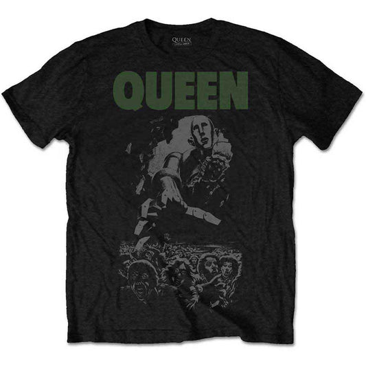 Queen News of the World 40th Full Cover [T-Shirt] Black